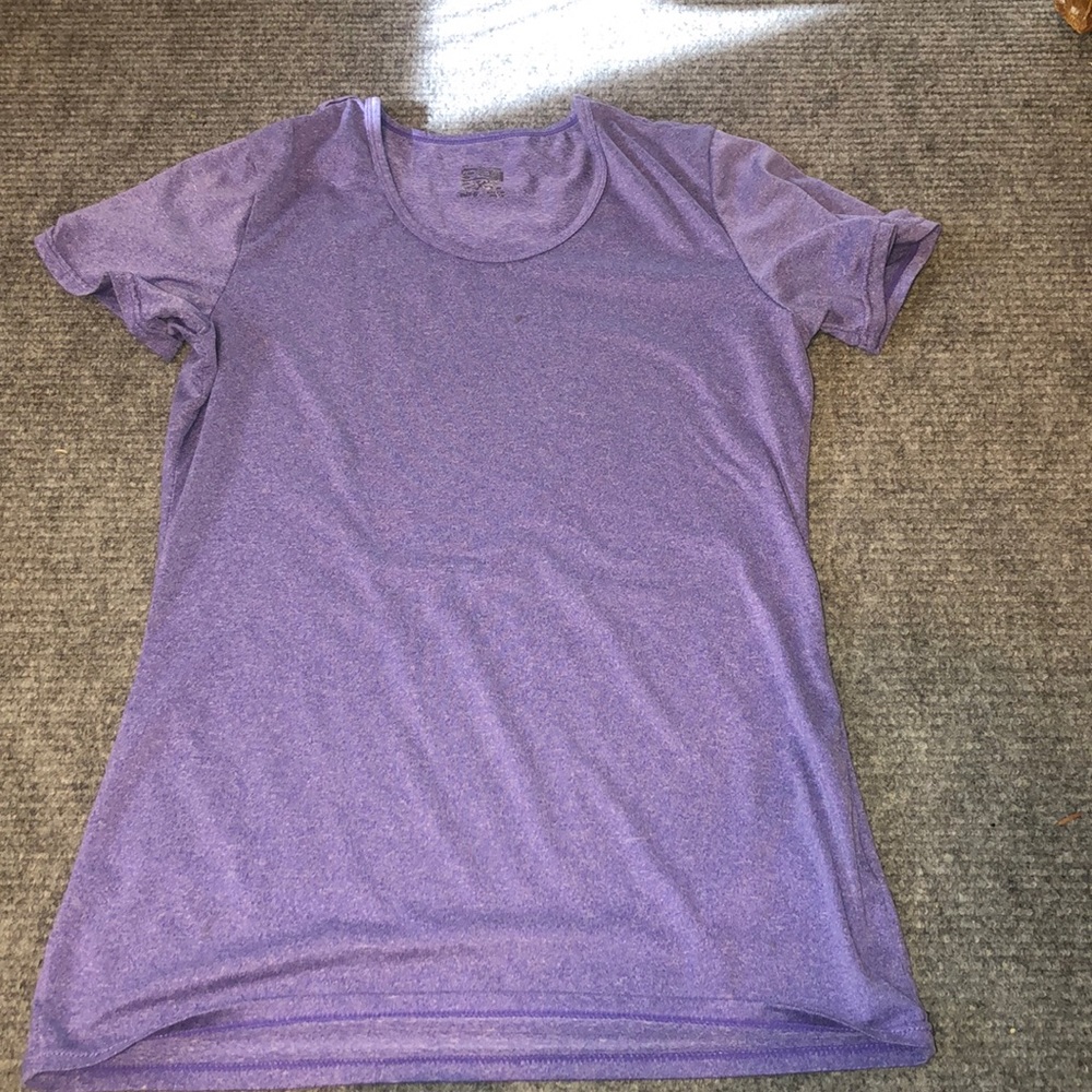 Purple workout shirt